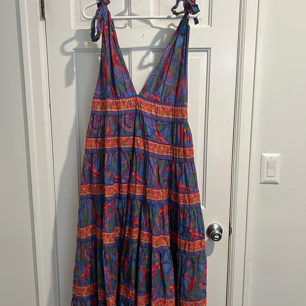 Farm Rio Vibrant Patterned Maxi Dress